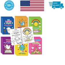 24Pcs Christian Bible Coloring Books - DIY Religious Theme Art