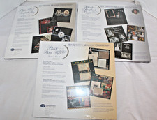 Creative Memories Collection 12x12 Black Scrapbook Refill Pages Lot of 3 Refills