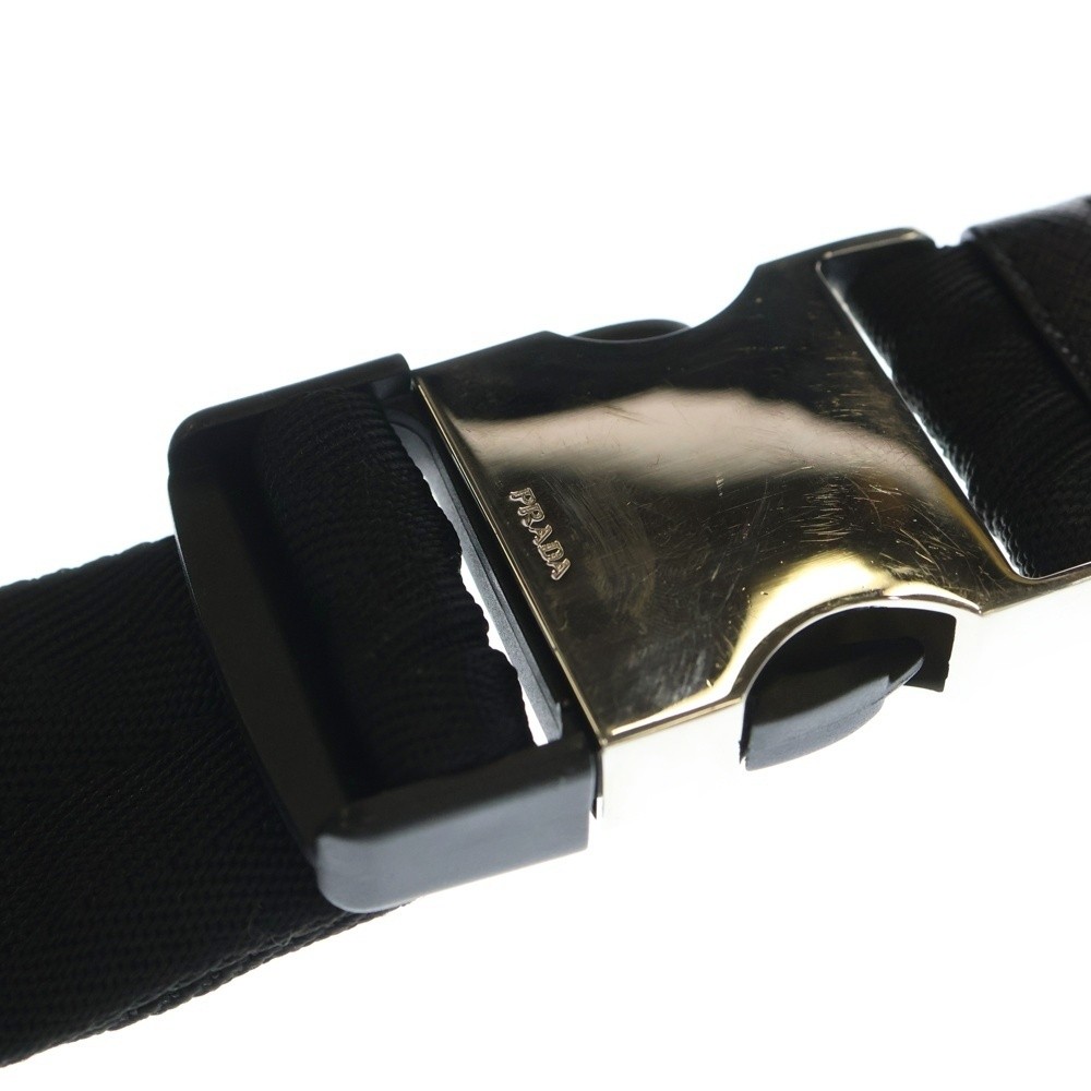 Prada Body Bag Waist Black Nylon Va0056 thumbnail 5