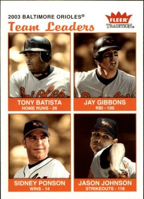 2004 Fleer Tradition #14 Batista/Gibb/Ponson/John TL - BB