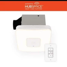 Commercial Electric Smart LED Light Exhaust Fan/Bluetooth Speaker BF1112