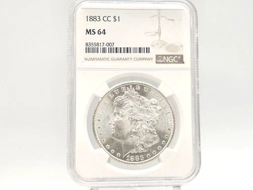 1883-CC NGC MS64 Morgan Silver Dollar **INCREDIBLE STRIKE** 17-007