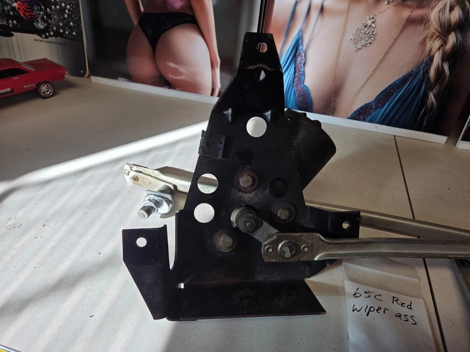 1965 Mercury Comet Caliente Cyclone мотор стеклоочистителя, рычаги, задняя пластина и hdw - Изображение 3 из 4