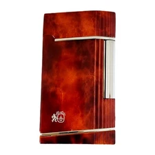 Vintage Colibri Of London FTR 262 Cigar Lighter of London Wood Grain Korea Rare