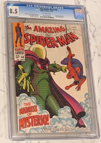 Amazing Spider-Man #66 CGC 8.5 (1968) Classic Mysterio Cover - Romita Art