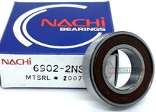 NACHI Japan 6902 2NSE Ball Bearing, Rubber Sealed 6902 DDU 61902 15X28X7 mm