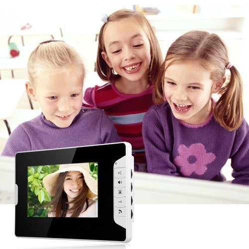 7"LCD Wired Video Door Phone Doorbell Intercom Home System IR Camera 2-Monitors - Picture 4 of 8
