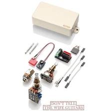 EMG 89R IVORY HUMBUCKER DUAL & REVERSE SINGLE COIL MODE 18.7mm LONG SHAFT POTS