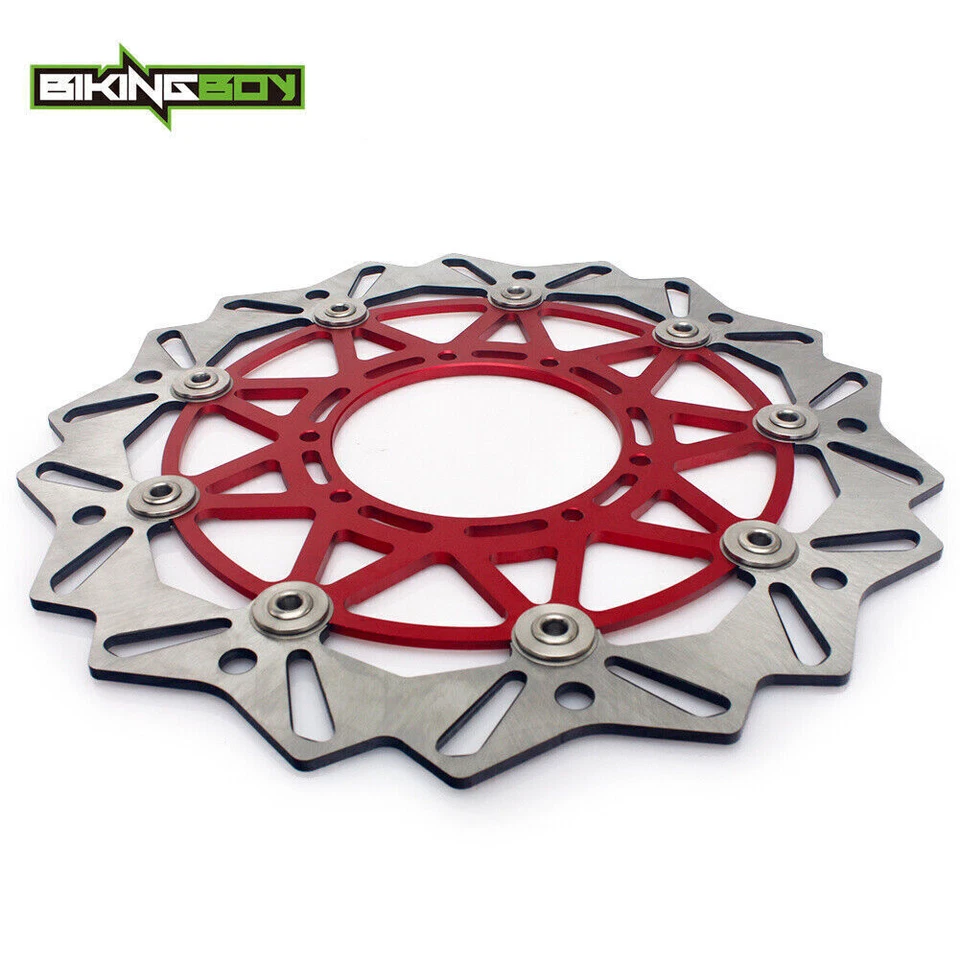 Adaptador de discos rotores de freno de gran tamaño para Honda CRF250R CR450R CR125R CR250R 04-08 Foto 3 de 4