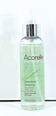 Acorelle Energizing Body Mist, Ocean Sage 100 ml / 3.4 Oz., 100% Natural Perfume