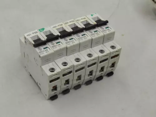#132 LOT of 6 Klockner Moeller FAZ-B10 Thermal Magnetic Circuit Breaker 10A