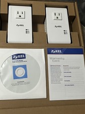 Zyxel Model PLA4215 Powerline Ethernet Plugs Pair - New in Box