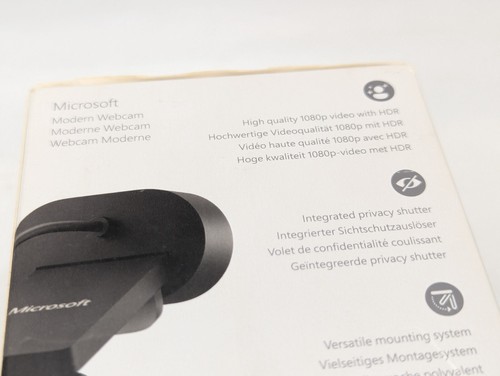 Microsoft Modern Webcam 2019 USB web cam camera black for PC - Afbeelding 7 van 14