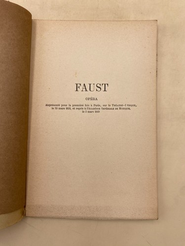 Faust - Jules Barbier & Michel Carré - 1900 - Imagen 2 de 10
