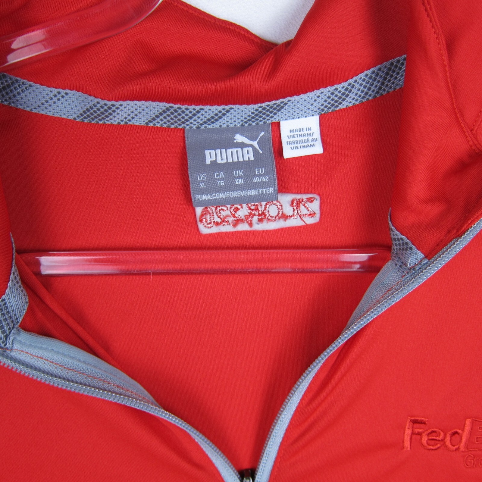 Puma Pullover Red Jacket XL Polyester Longsleeve - image 2