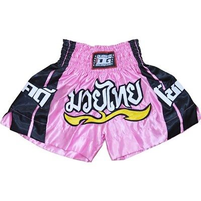 Kids - Adults LITE PINK SHORTS TRUNKS FOR MUAY THAI SPORTS TRAINING