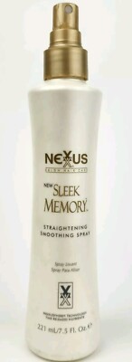 Nexxus Sleek Memory Straightening Smoothing Spray Nexxusphere 7.5oz New NO CAP