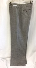 Vintage Pendleton Wool Houndstooth Pattern Black  White Pants Lined Womens 10