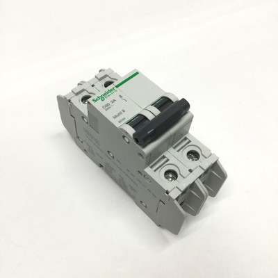 Schneider Electric 60154 MULTI 9 C60 Circuit Breaker, 2-Pole, 2A D-Curve, 240VAC