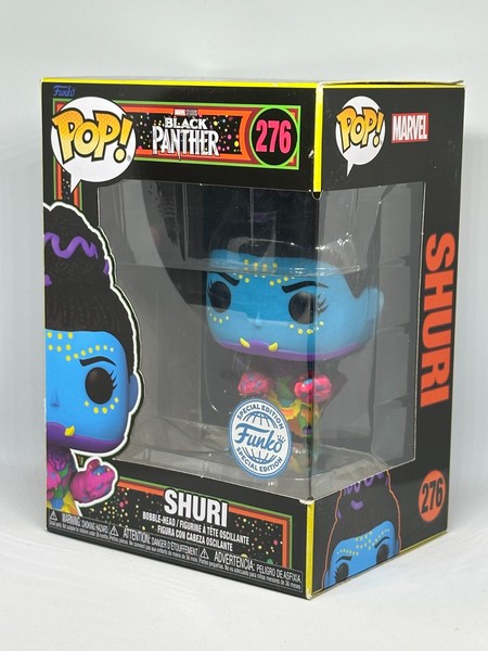Funko Pop 276 Shuri Black Panther Blacklight Marvel Neu Ovp Exclusive UngeöFfnet-image