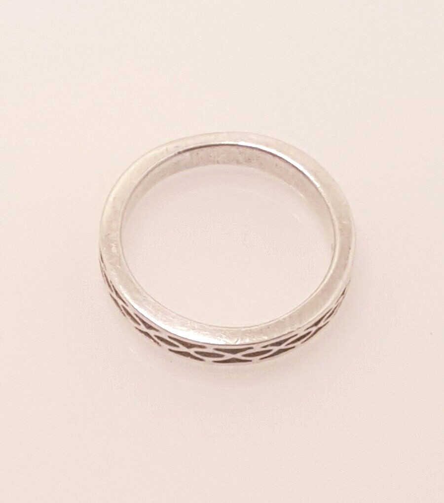 Fabulous Solid Patterned Band Ring 925 Silver Siz… - image 18
