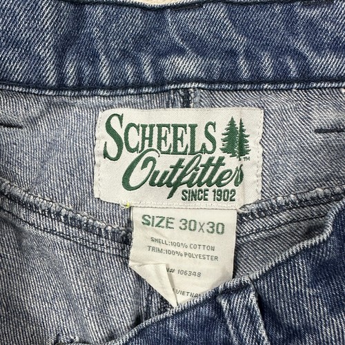 Scheels Outfitters Outdoor Guard Hunting Jean Mens Size 30x30 (28x30) Blue Denim - Picture 3 of 10