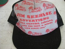 Vintage Trucker Hat, "Jim Seehase Advertising Royal Centre, IN" NEW