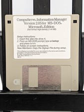 CompuServe Information Manager Version 2.05: 3.5  Disk Only / Software 1992 DOS