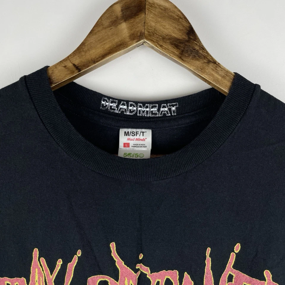 Camisa M/SF/T Mad Minds Para Hombre Grande Negra Day Dreamer 50/50 AAA SS TEE Cuello Redondo Foto 4 de 4