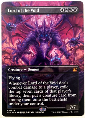 MTG Lord of the Void ANIME BORDERLESS Ravnica Remastered 424 NM