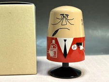 Uncle Tris Torys Figure #345 Vtg Suntory Whisky Red Black Toothpick Holder Japan