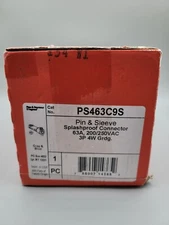 Legrand Pass Seymour PS463C9S Pin Sleeve Splashproof Connector 63A 200/250VAC 3P