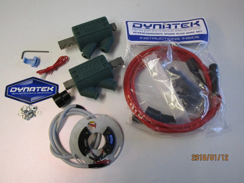 Kit completo de encendido, bobinas y cables de enchufe Dyna S Kawasaki Z1000 MK2 Dyna S Foto 2 de 3
