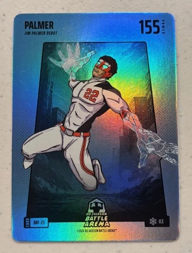 Bo Jackson Battle Arena Blue Ice Battlefoil Plamer #BBF-23 Debut SSP Jim Plamer