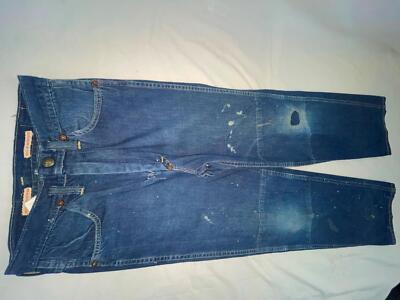 VTG 40s 50s 25 X 29 Lee SANFORIZED DENIM JEANS CROTCH RIVET VTG 40s 50s 25 X 29 Lee SANFORIZED DENIM JEANS CROTCH RIVET