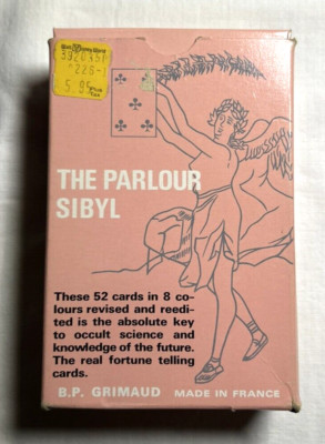 The Parlour Sibyl B.P. Grimaud Fortune Cards in Box Made in France 1970