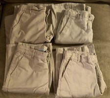 4 Pairs Of Boys Nautica Shorts Tan W/ Chino Pockets -3 Size 20 - 1 Size 16