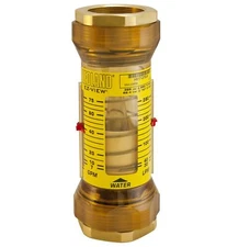 Hedland H624-016-R EZ-View Flowmeter, Polyphenylsulfone, For Use With Water, 1 -