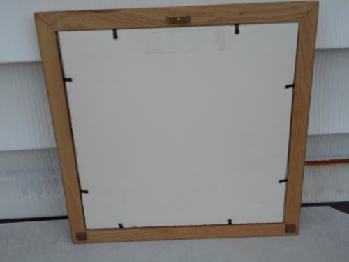Vintage U.S. NAVY Seal Emblem 12x12 Glass & Wood Framed Handmade Cross Stitch - Picture 5 of 6