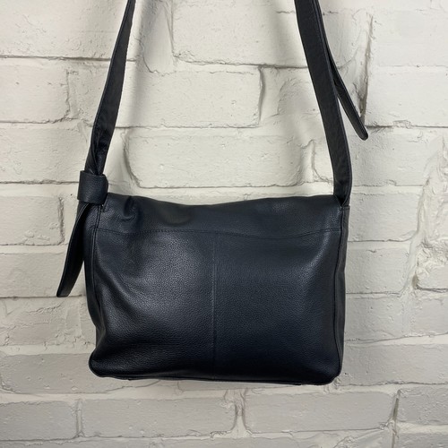 Marks & Spencer Schwarz Leder Schultertasche Handtasche Crossbody Riemen Medium - Bild 6 von 12