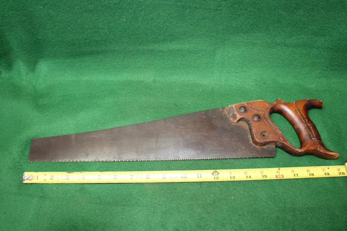 Good User Vintage 9 TPI Lightweight Timber Framing Hand Saw Inv