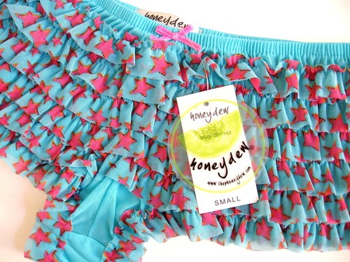 A334 Honeydew Intimates NEW Women's Tier Layer Ruffle Sheer Mesh Rumba Boyshorts - Picture 68 of 71