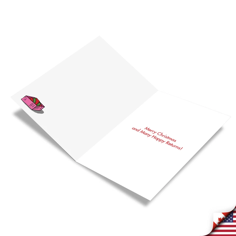 12 смешных рождественских открыток (1 дизайн, 12 открыток) — храните коробку C4522XSG-B12 - Изображение 2 из 4