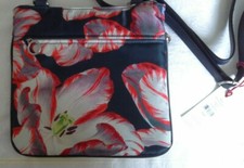 Oilily crossbody bag 24x25 cm NWT dark blue multi floral