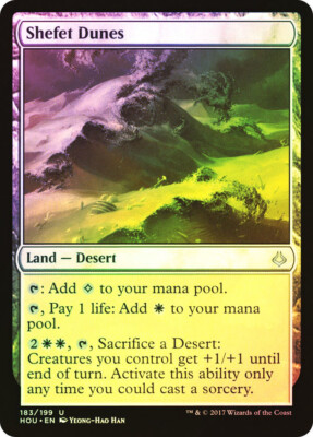 MTG FOIL Shefet Dunes  - Hour of Devastation #183