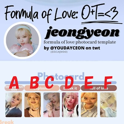 TWICE モノグラフ　formula of love トレカ　フォトカード 🔬TWICE 🔬Formula of Love 🔬Photocard List トレカ一覧 / トレカ
