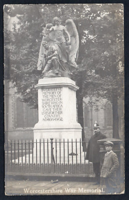 AK Worcester der Burenkriegsdenkmal Polizist Briefkasten verschickt 1909 RP