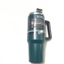 FOCO NFL Unisex-Adult Team Player Insulated Travel Mug 40 0z XL Tumbler Hurts
