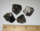 4 NATURAL ROUGH 0.8" DRAVITE BROWN TOURMALINE CRYSTALS INDIA ~ 42.2grams *1 (GG) — photo 5