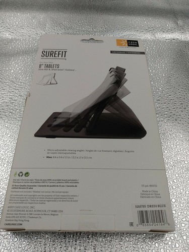 Case Logic CBUE-1208-DRESSBLUE Surefit Folio for 8" Tablets- New In Packaging - 第 2/3 張圖片